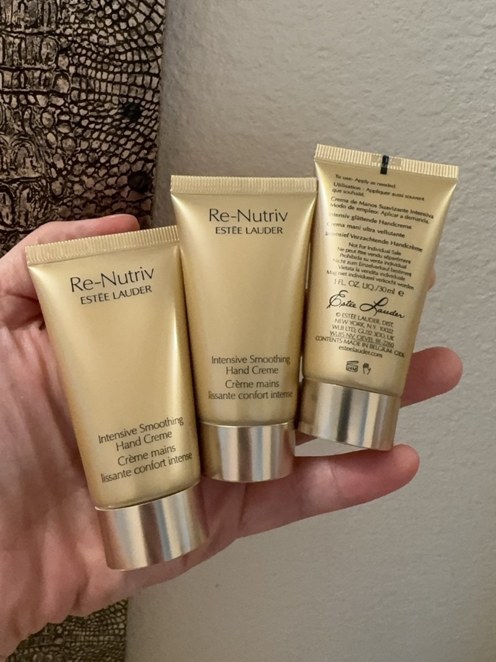 Estée Lauder Re-Nutriv Intensive Smoothing Hand Creme Set - 1 oz / 30ml*3